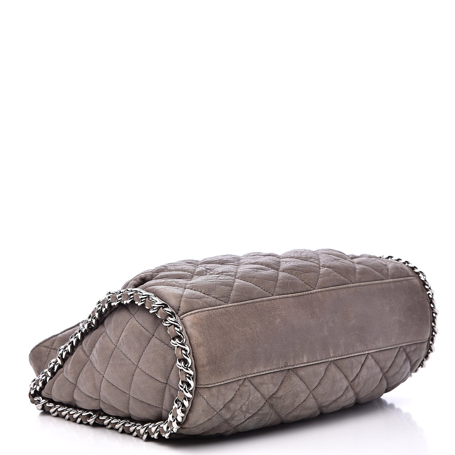 Chanel Washed Lambskin Chain Around Hobo Grey 4 of 16