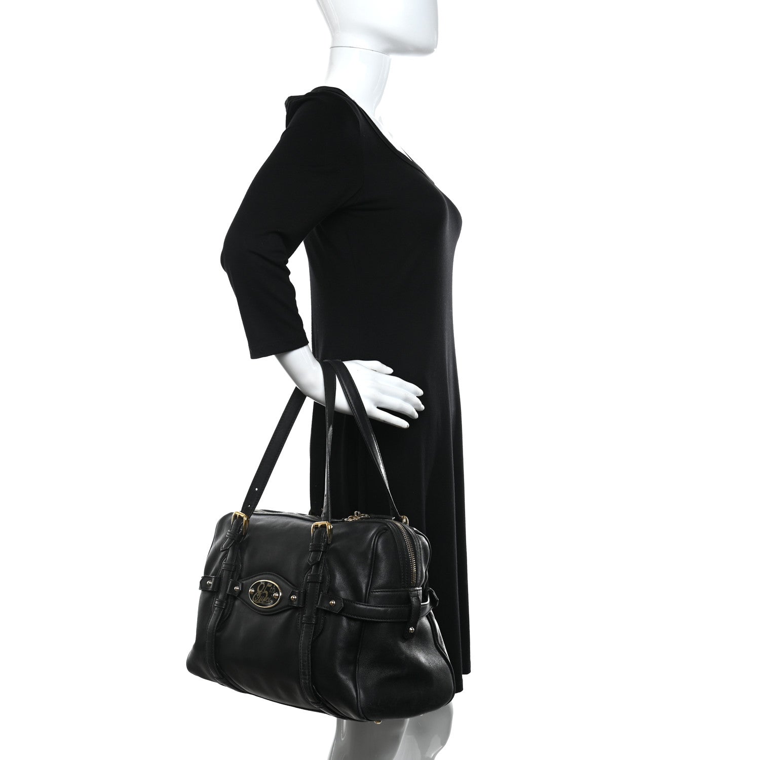Gucci Calfskin 85th Anniversary Large Boston Black 2 of 16