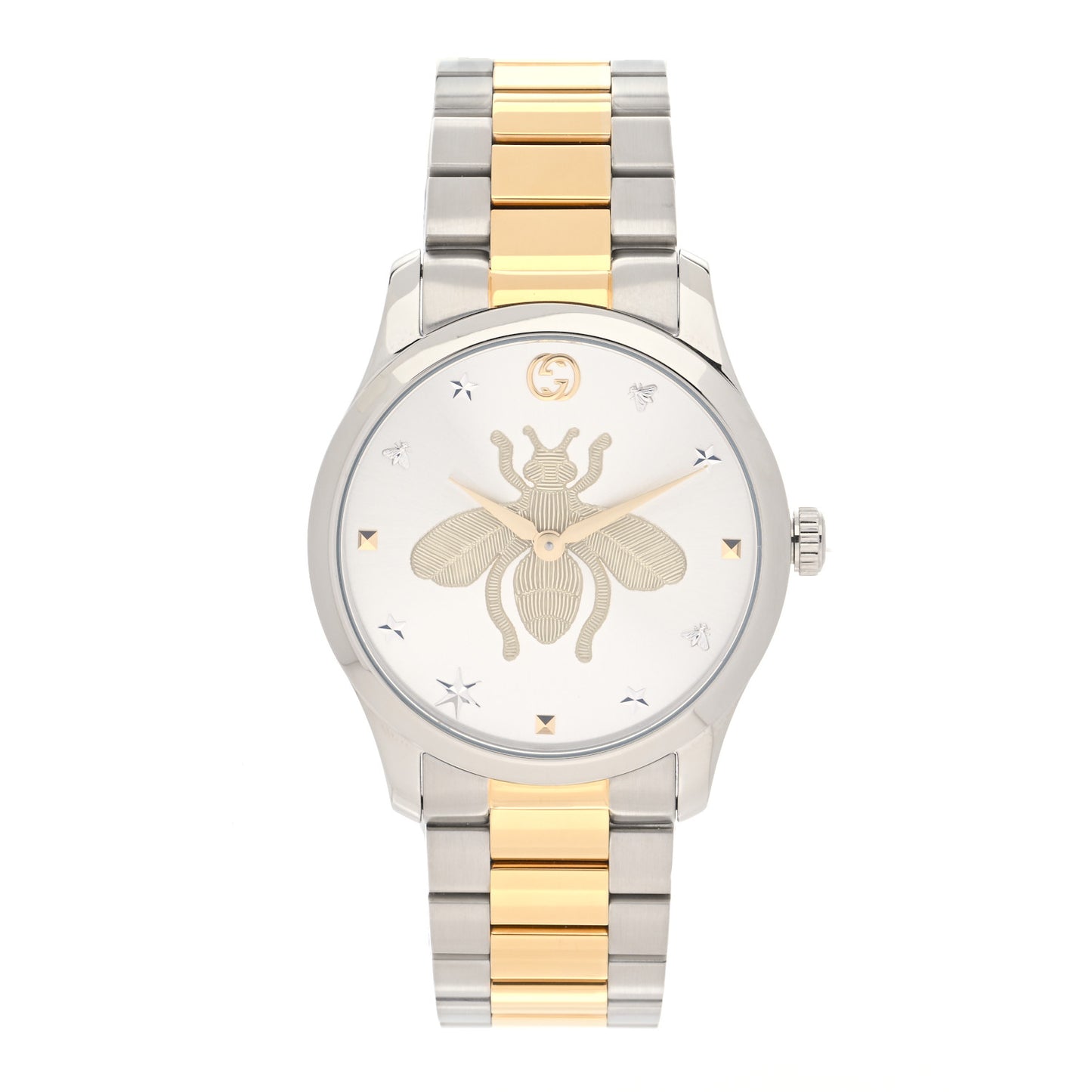 Stainless Steel 38mm G-Timeless Two Tone Bee Quartz Watch