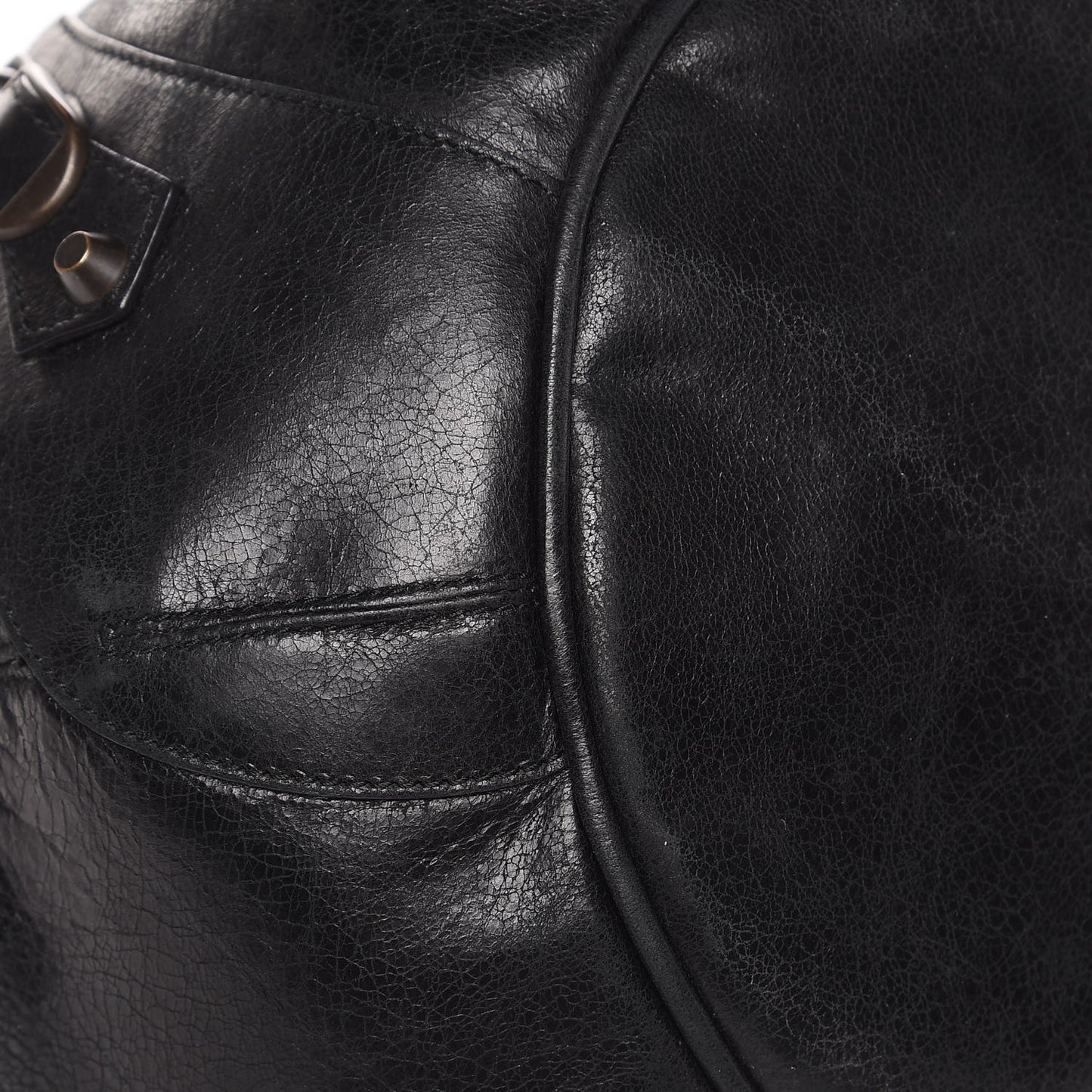 Agneau Classic Hardware Pompon Black
