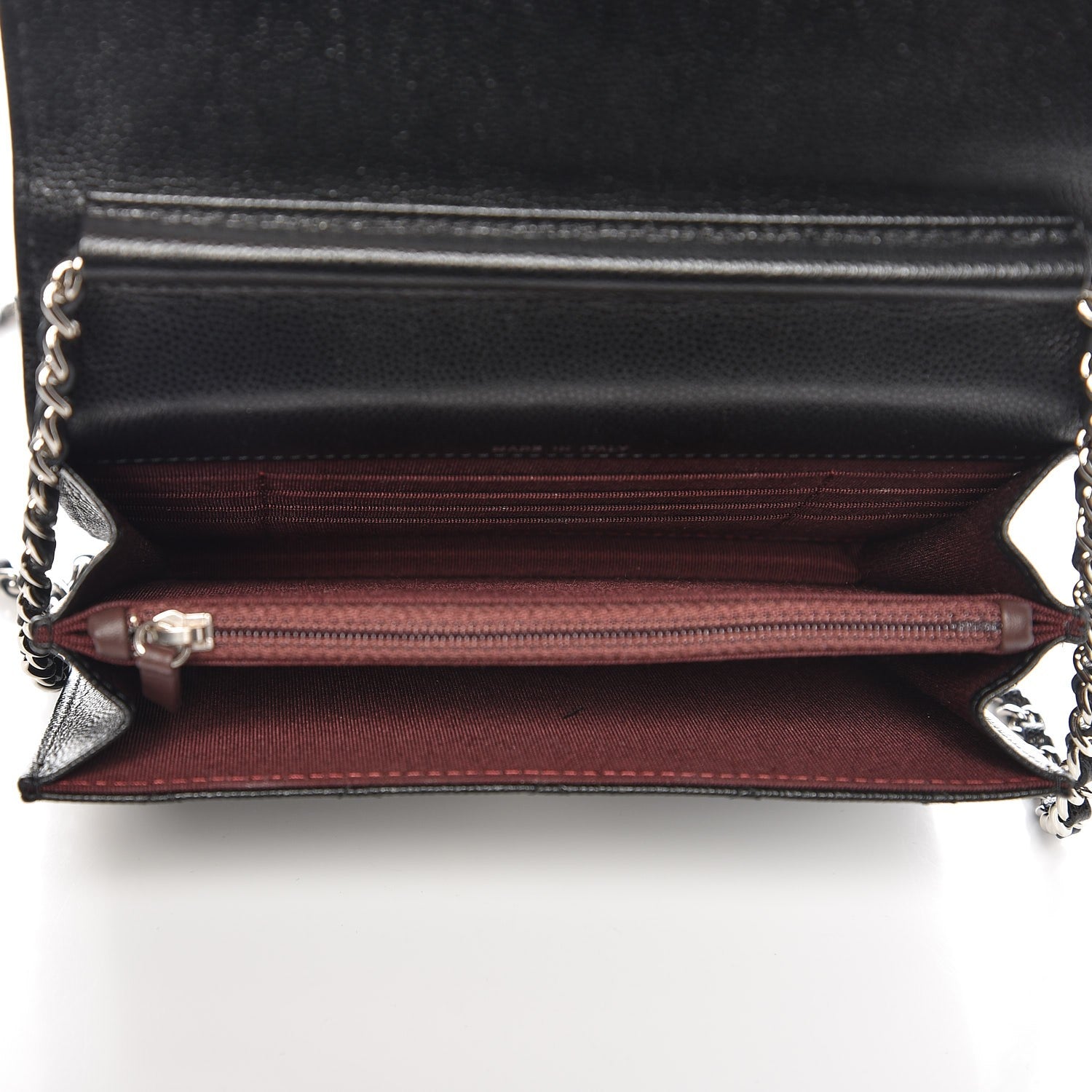 Chanel Caviar Quilted Square Wallet On Chain WOC Black 7 of 17