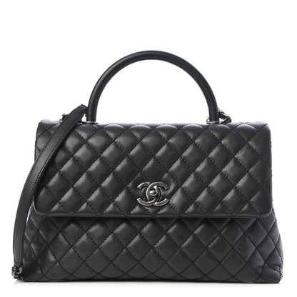 Chanel Caviar Quilted Medium Coco Handle Flap Black 1 of 7