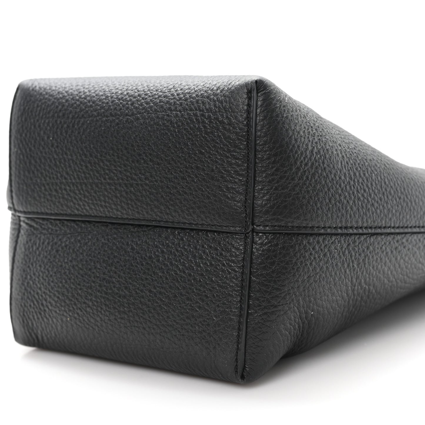 Grained Calfskin Small N/S Park Tote Black