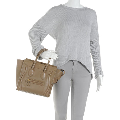 Celine Smooth Calfskin Micro Luggage Camel 2 of 17