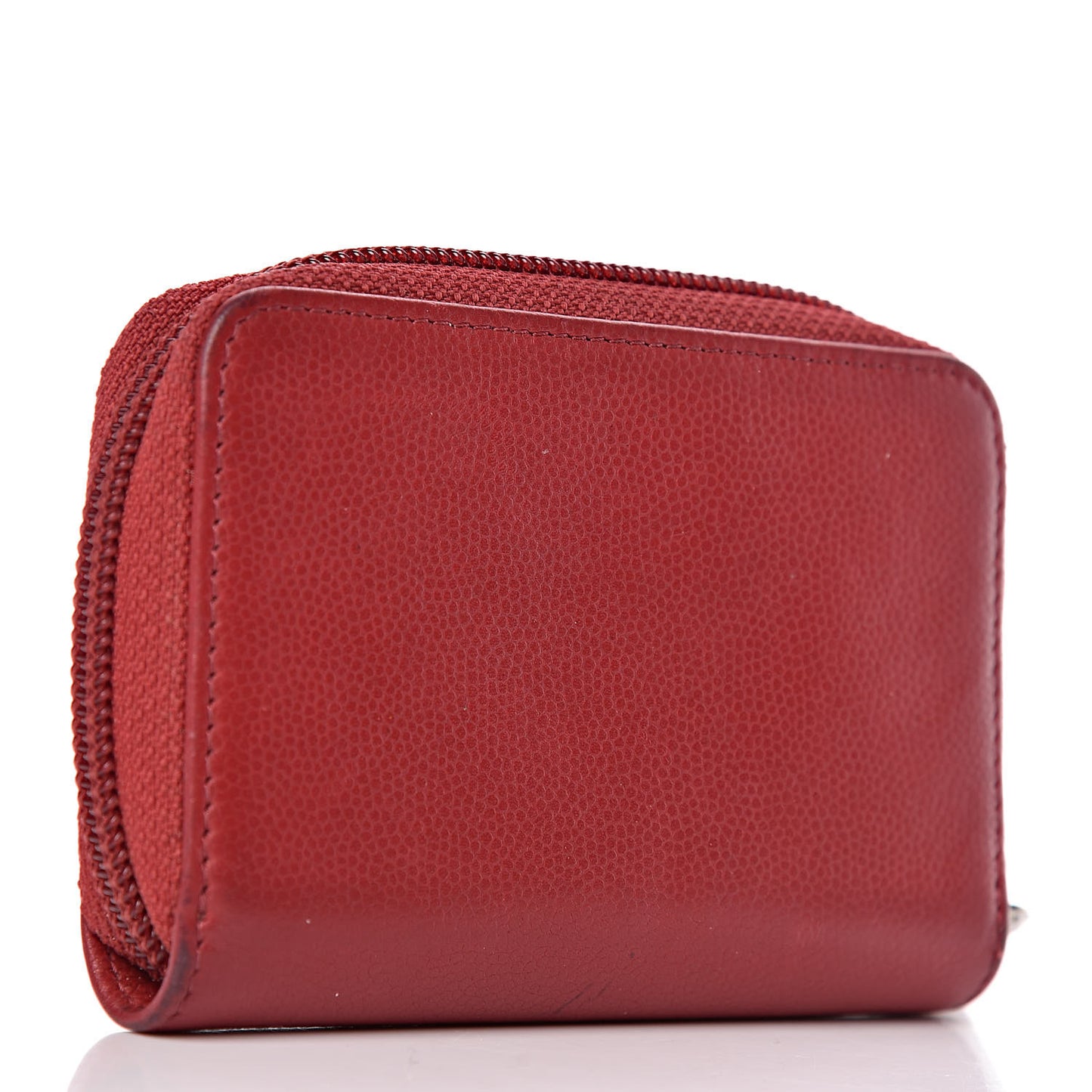 Caviar Timeless CC Zip Around Coin Purse Red