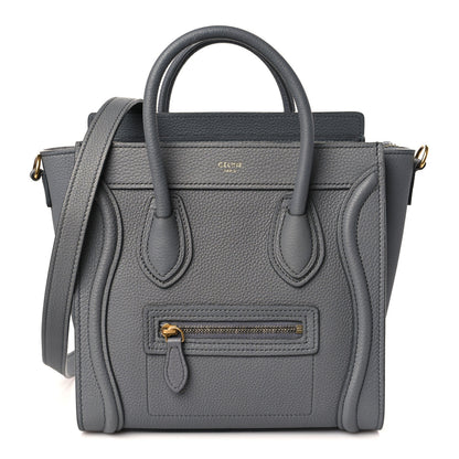 Celine Baby Drummed Calfskin Nano Luggage Kohl 1 of 11