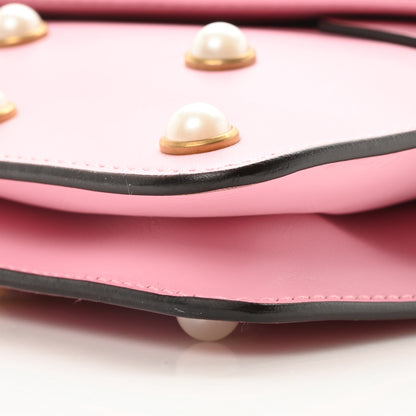 Gucci Nappa Pearl Studded Mini Queen Margaret Broadway Shoulder Bag Sugar Pink 9 of 10