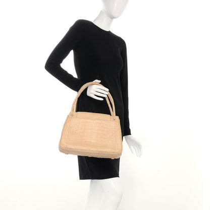 Nancy Gonzalez Crocodile Tote Beige 2 of 9