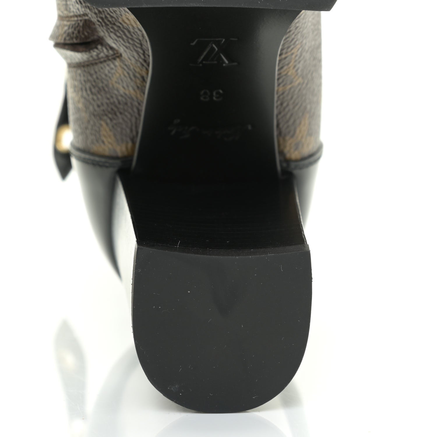 Louis Vuitton Patent Calfskin Monogram Star Trail Ankle Boots 38 Black 10 of 11