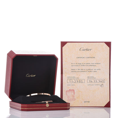 Cartier 18K Pink Gold Small LOVE Bracelet 17 5 of 5