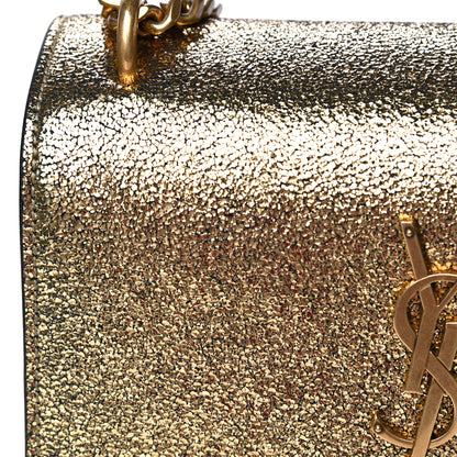 Saint Laurent Metallic Sparkle Calfskin Small Monogram Sunset Gold 15 of 23