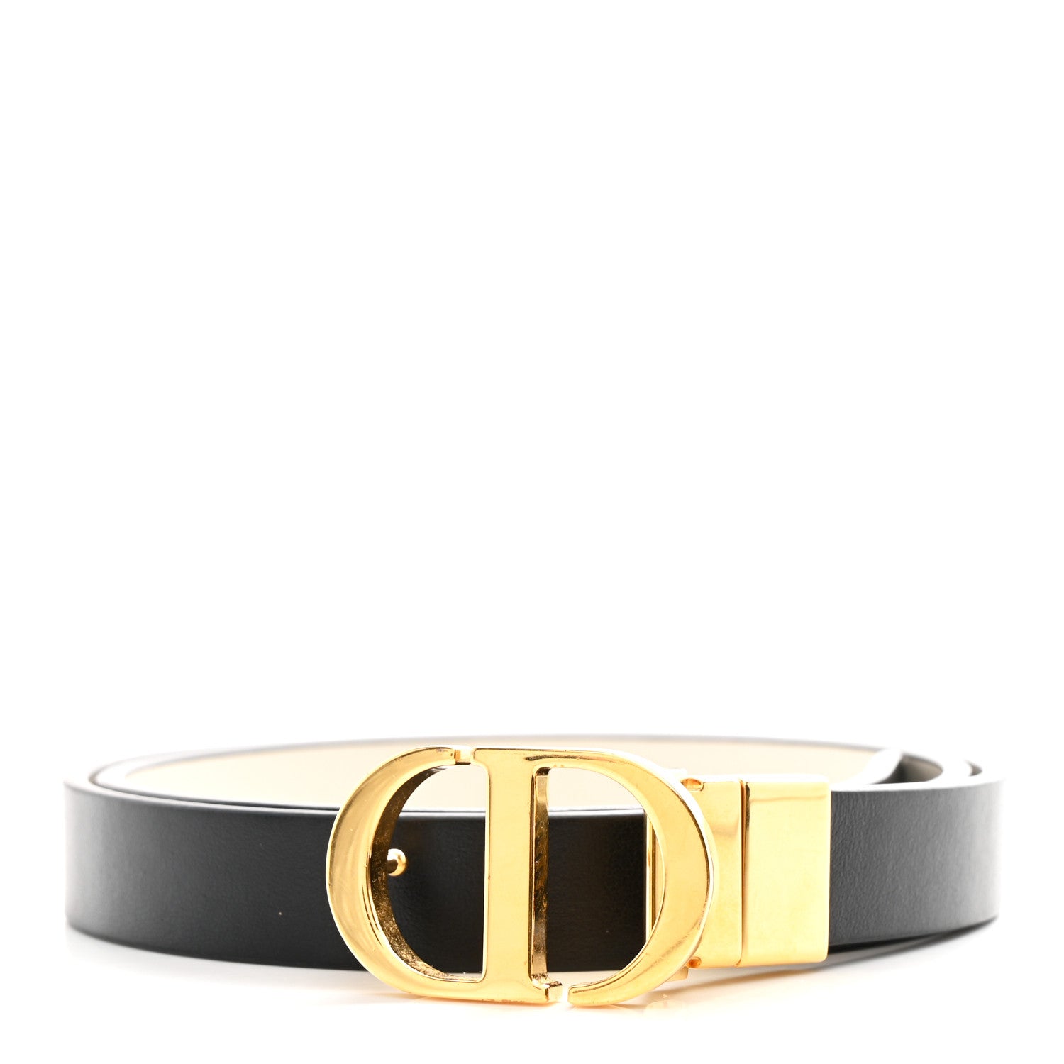 Christian Dior Calfskin 30 Montaigne Reversible Belt 70 28 Black Multicolor 1 of 6