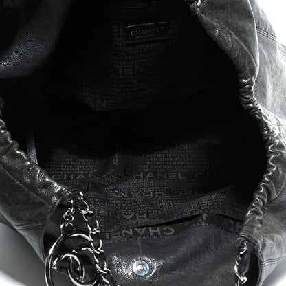 Chanel Distressed Caviar XL Coco Cabas Black 8 of 8