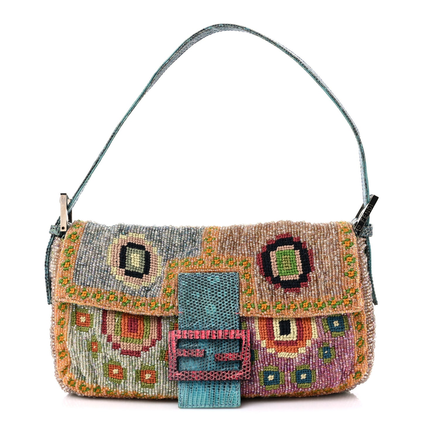 Lizard Beaded Baguette Multicolor