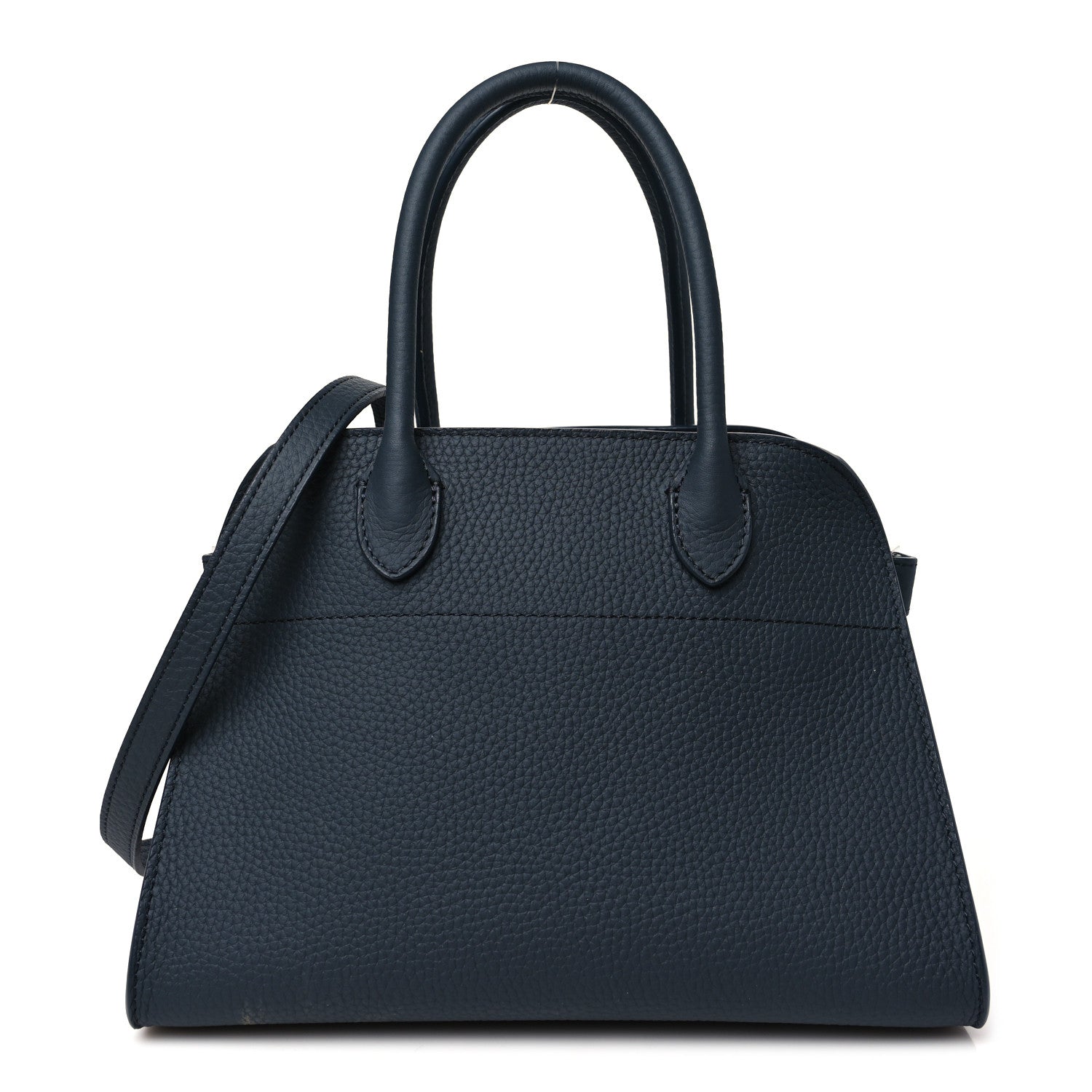 The Row Grained Calfskin Soft Margaux 10 Dark Navy 1 of 10
