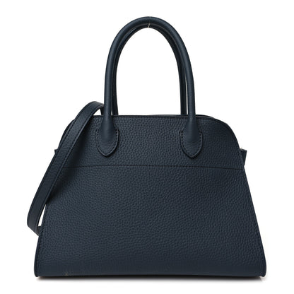 The Row Grained Calfskin Soft Margaux 10 Dark Navy 1 of 10