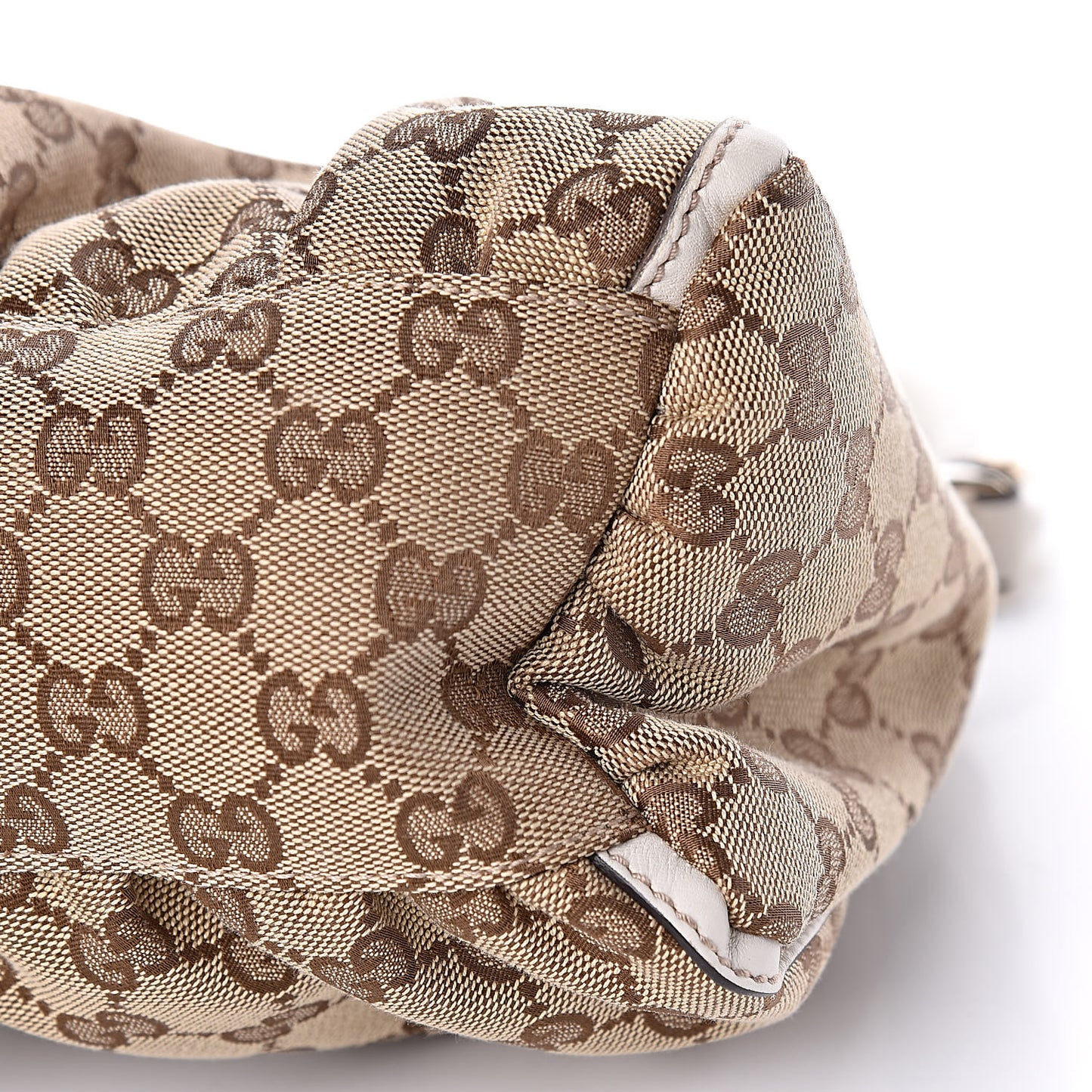 Monogram Medium D Gold Ring Hobo White