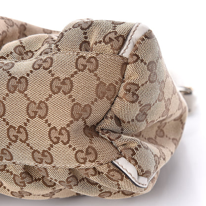 Gucci Monogram Medium D Gold Ring Hobo White 11 of 11
