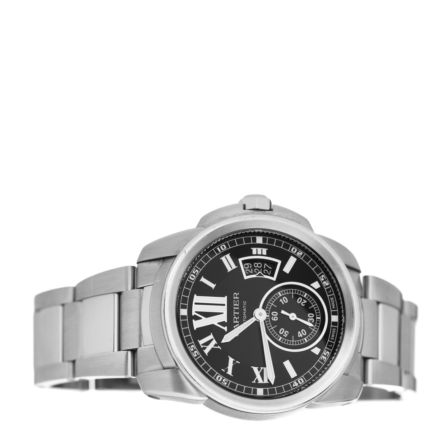 Cartier Stainless Steel 42mm Calibre de Cartier Automatic Watch Black 2 of 5