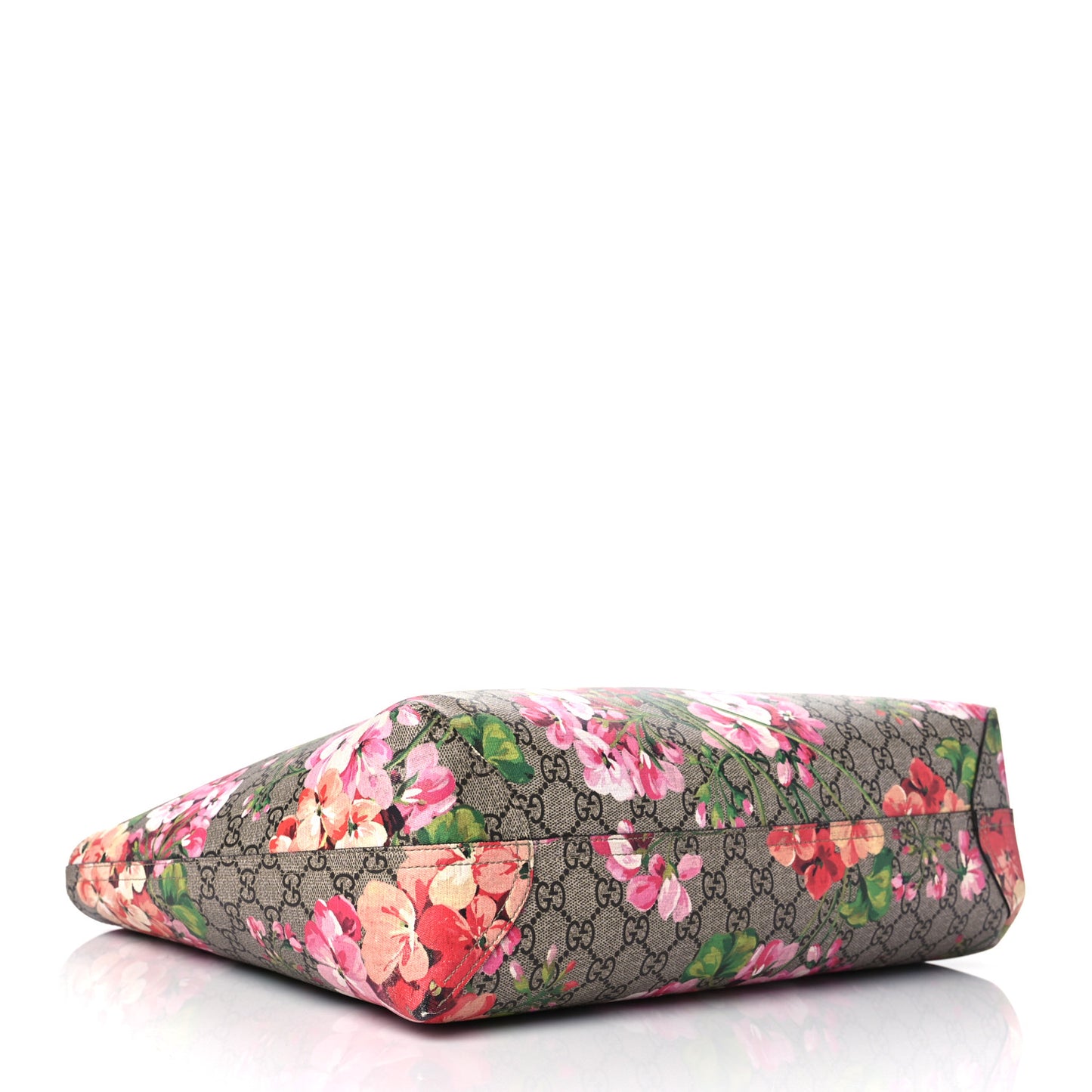 GG Supreme Monogram Blooms Large Reversible Tote Beige Multicolor Dry Rose