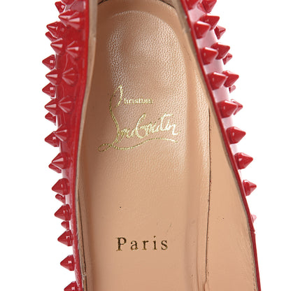 Christian Louboutin Patent Pigalle Spikes 120 Pumps 39 Flamenco 13 of 13
