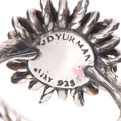 David Yurman Sterling Silver Garnet Starburst Ring 53.1 6.5 4 of 5