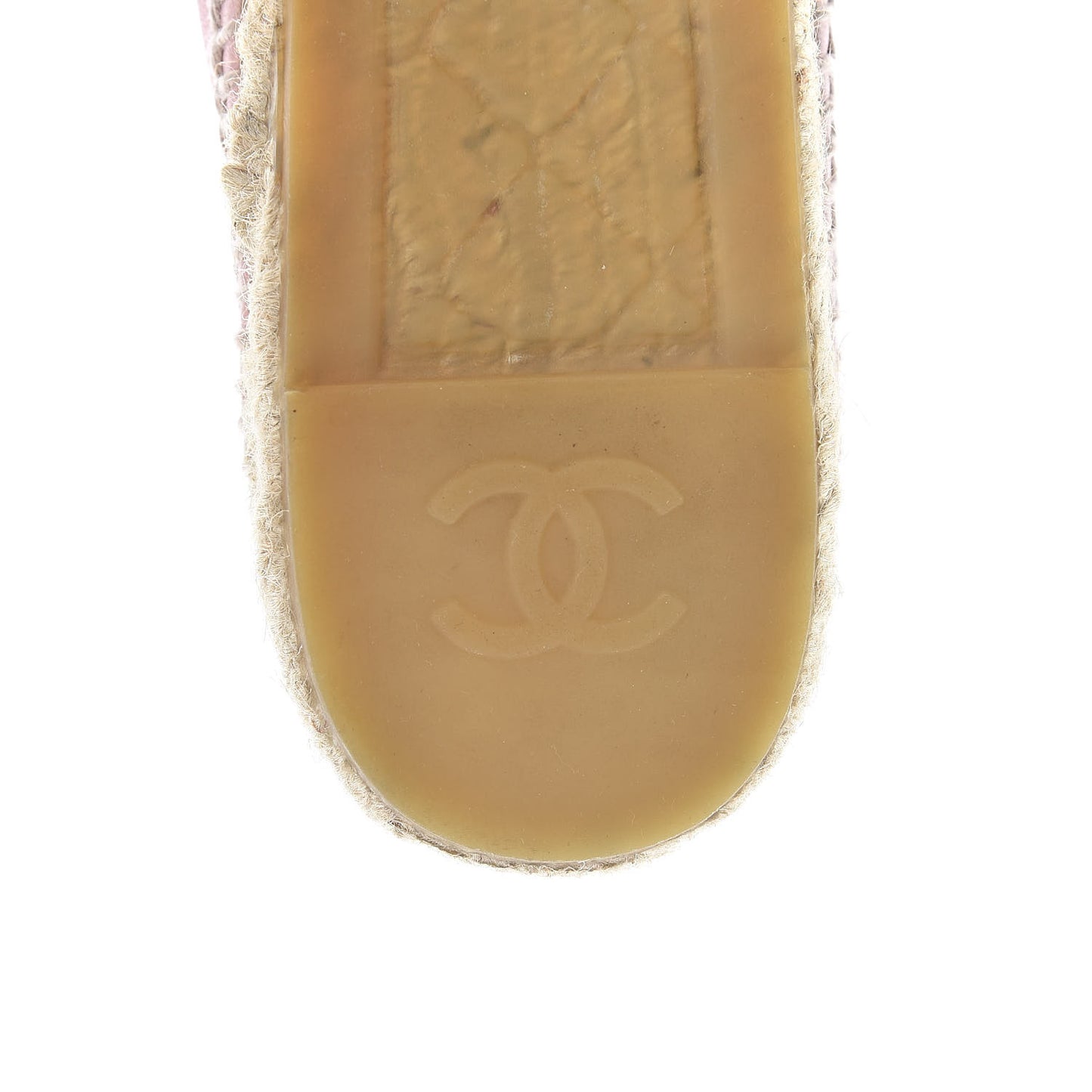 Lambskin CC Espadrilles 41 Light Pink