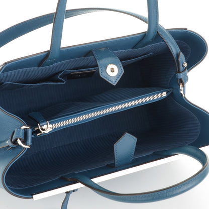 Fendi Vitello Elite Regular 2Jours Tote Blue Cobalto 5 of 7