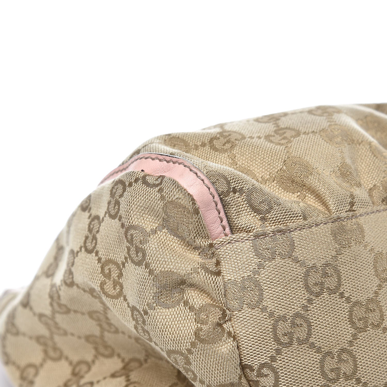 Gucci Monogram Large D Gold Hobo Pink 10 of 17