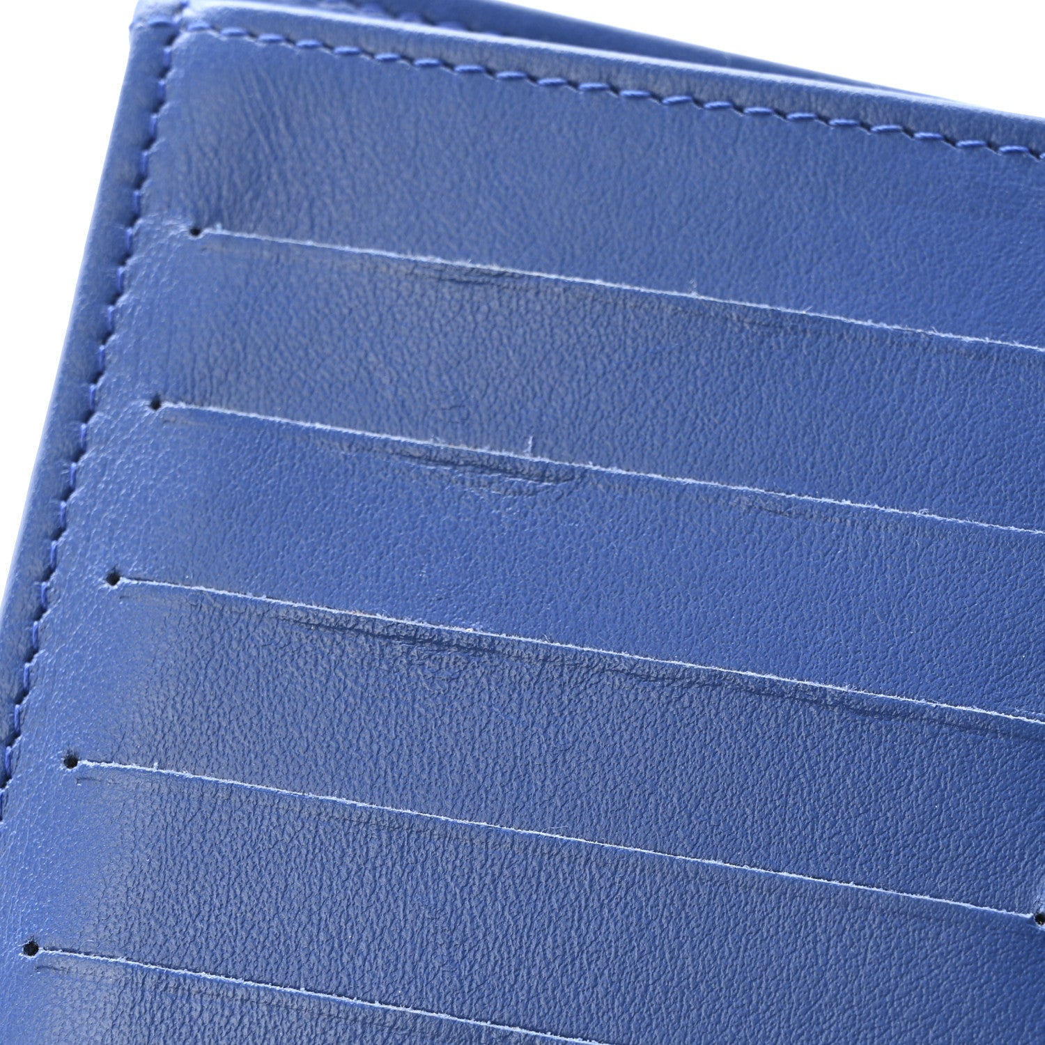 Chanel Caviar Quilted Studded CC Medium Flap Wallet Blue 11 of 13