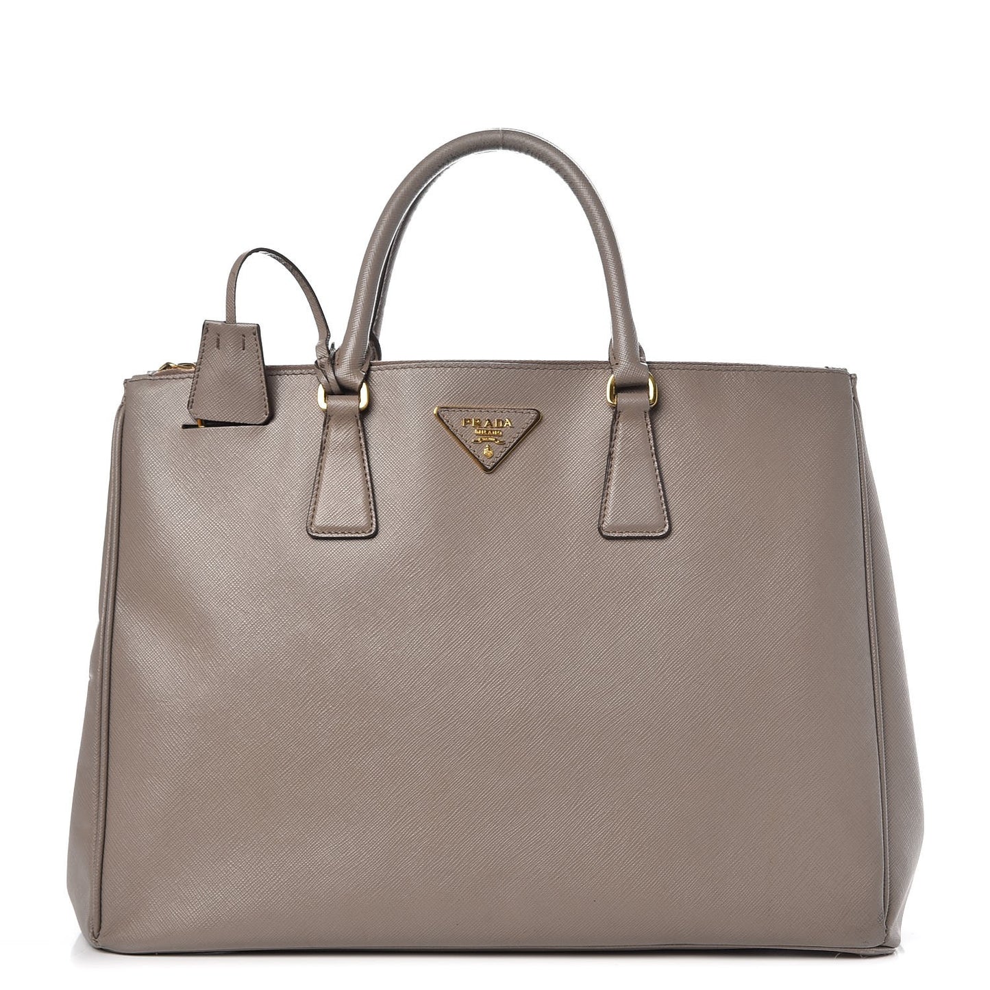 Saffiano Large Galleria Double Zip Tote Argilla