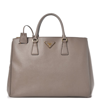Prada Saffiano Large Galleria Double Zip Tote Argilla 1 of 14