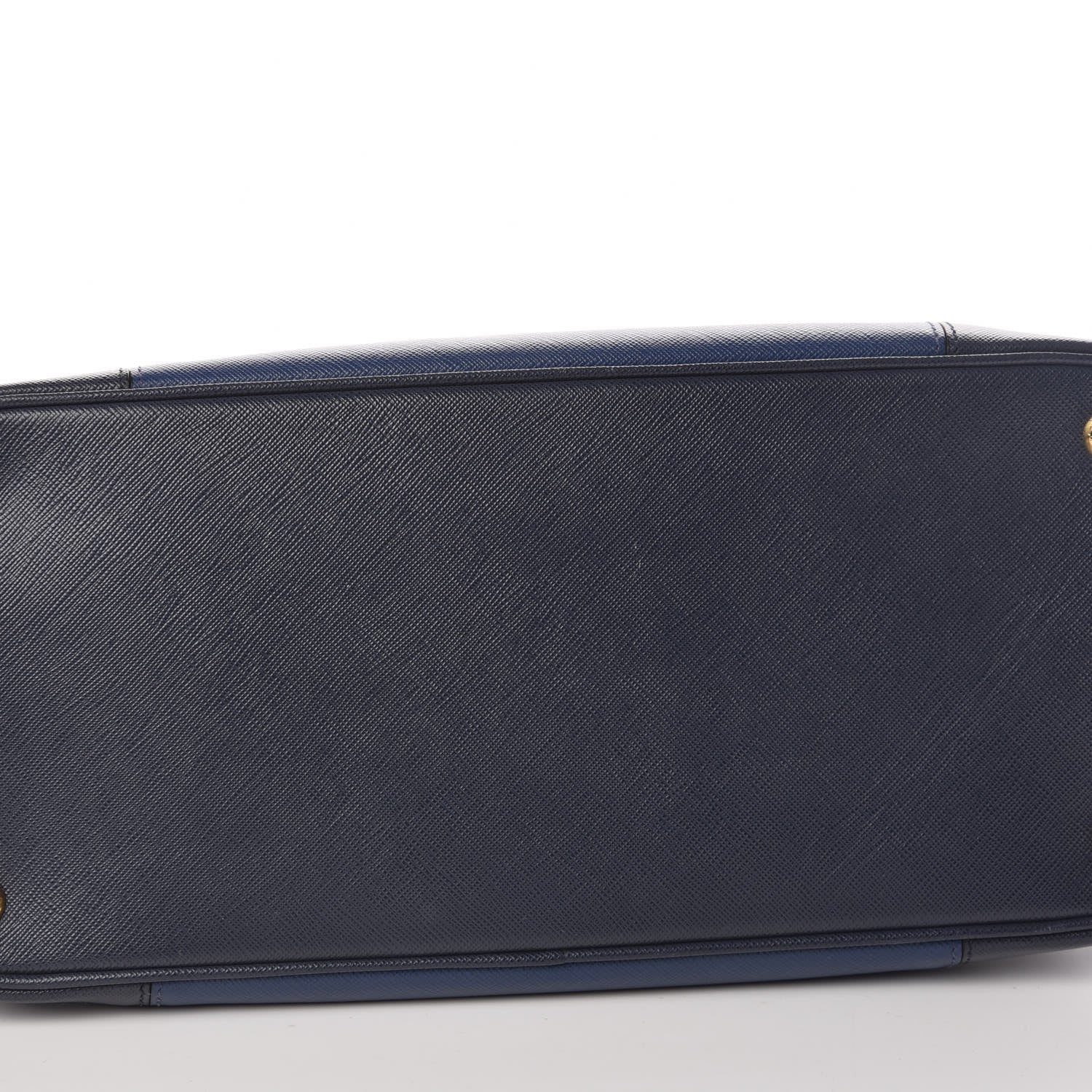 Prada Saffiano Lux Colorblock Medium Galleria Double Zip Tote Baltico Bluette 9 of 11