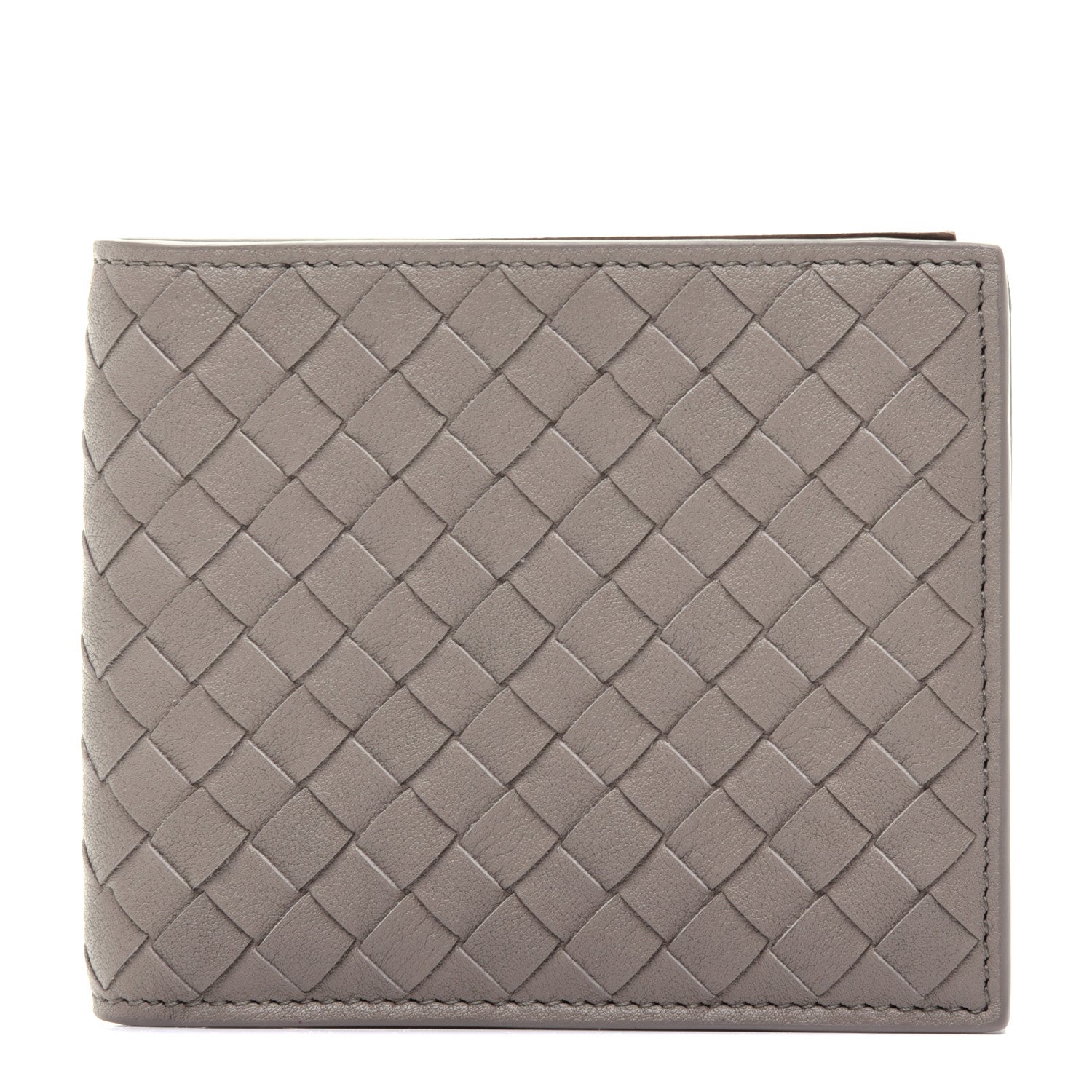 Bottega Veneta Nappa Intrecciato Bi-Fold Wallet Limestone 1 of 9
