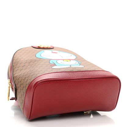Gucci X DORAEMON Mini Vintage GG Supreme Monogram Small Dome Backpack Beige Cherry Red 4 of 10