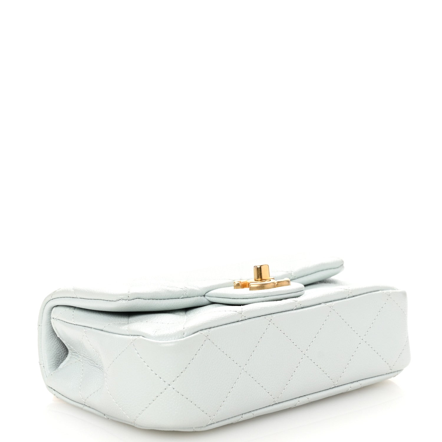 Chanel Caviar Quilted Mini Sweetheart Flap Light Blue 4 of 10