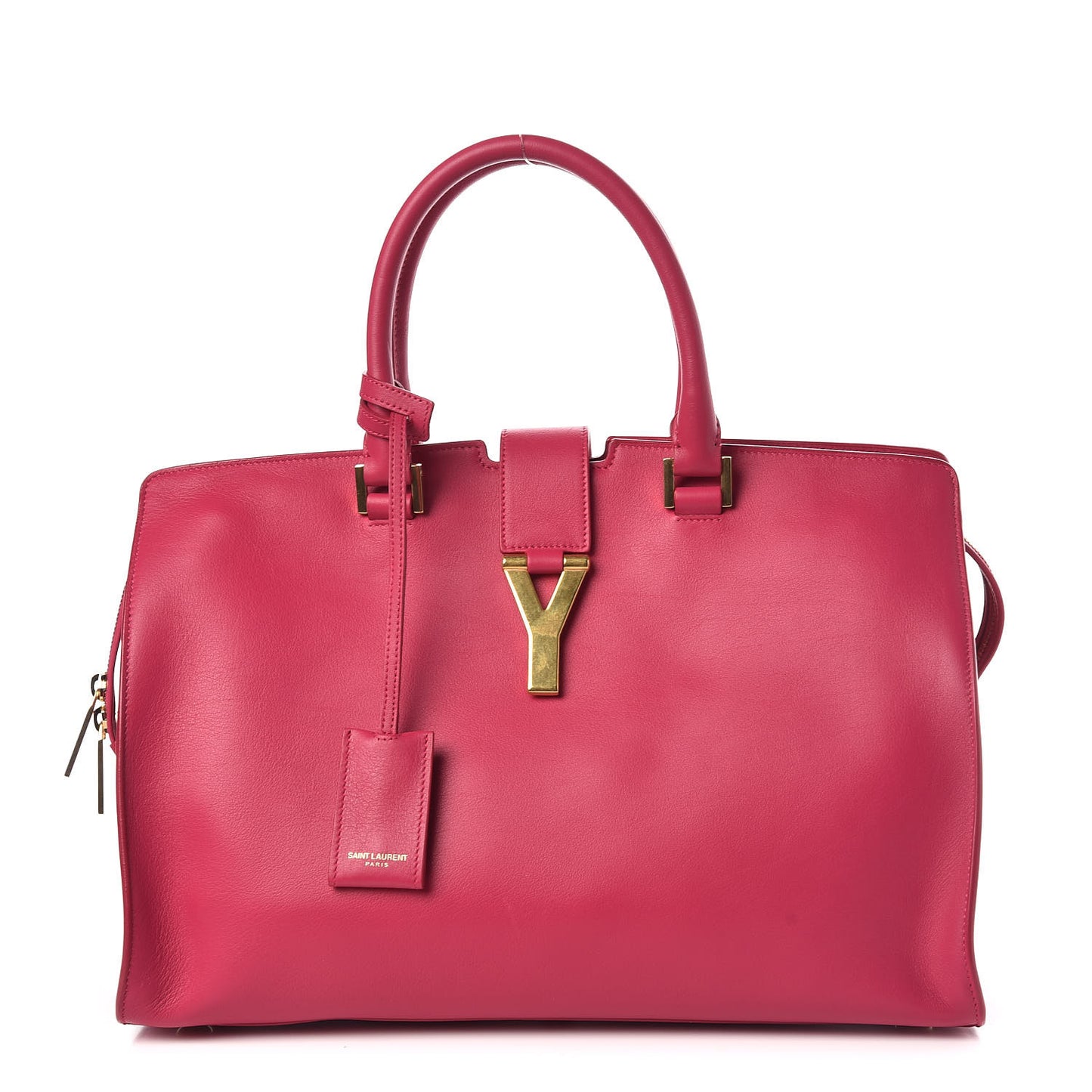 Calfskin Medium Classic Y Cabas Fuchsia