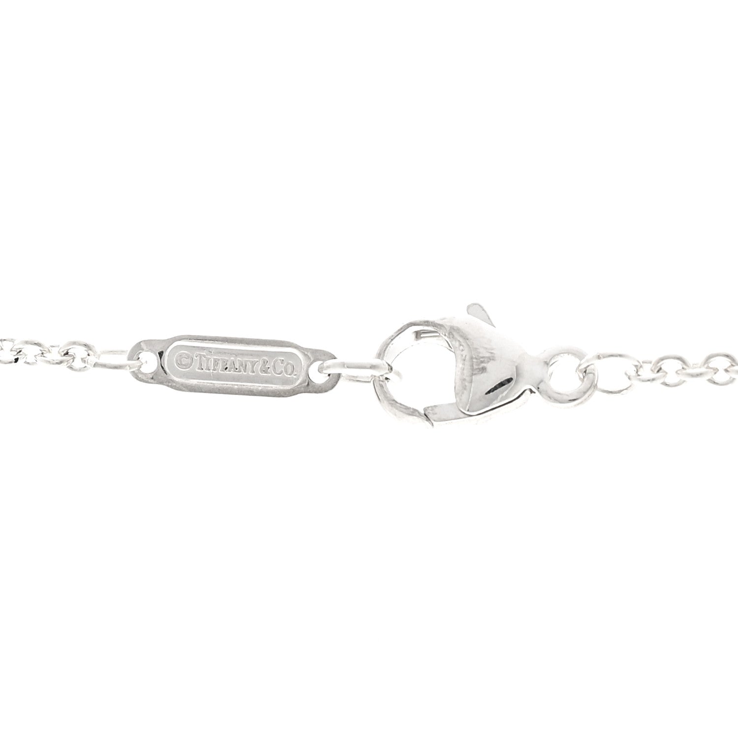Tiffany Sterling Silver 1837 Bar Pendant Necklace 5 of 6