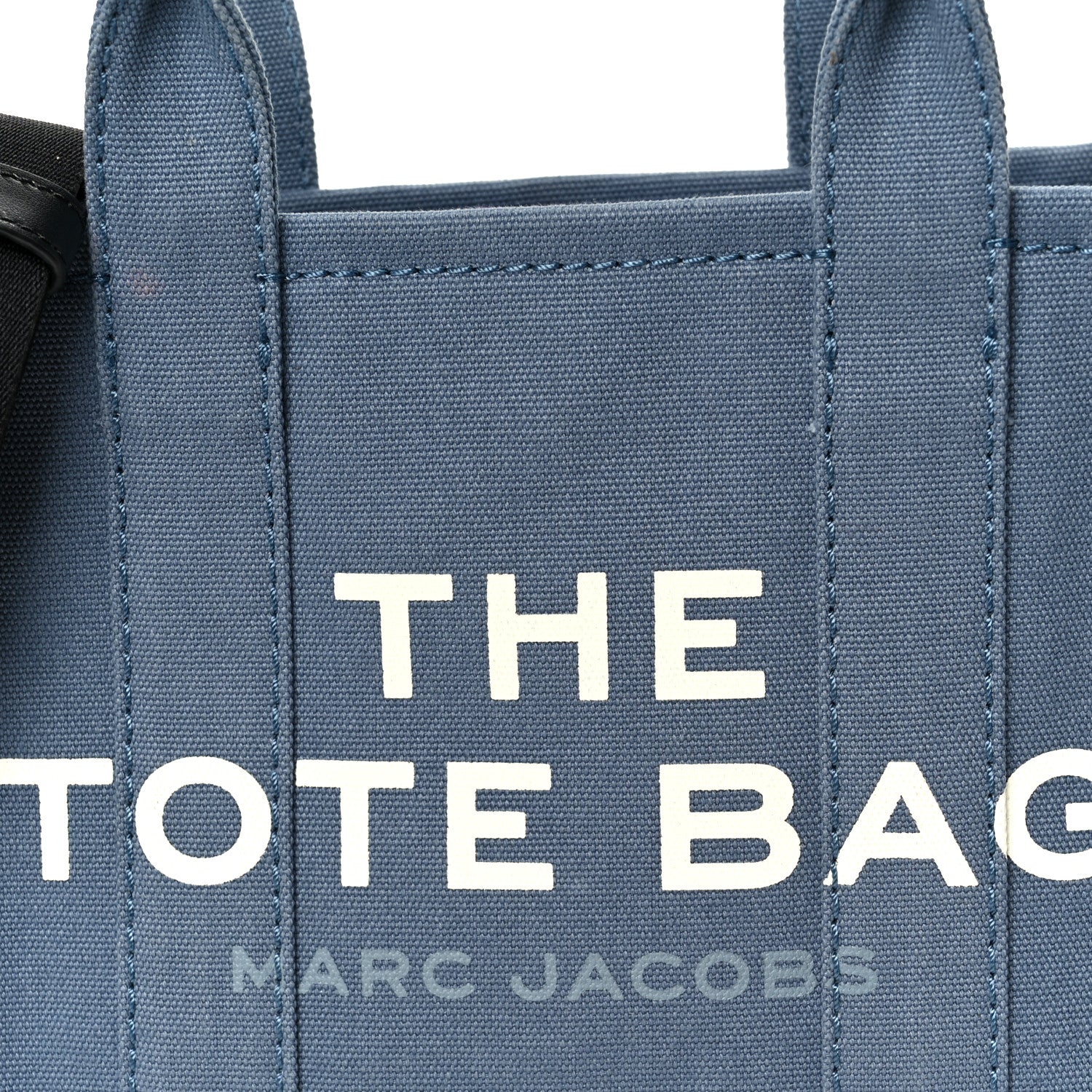 Marc Jacobs Cotton Canvas Small The Traveler Tote Bag Blue 8 of 10
