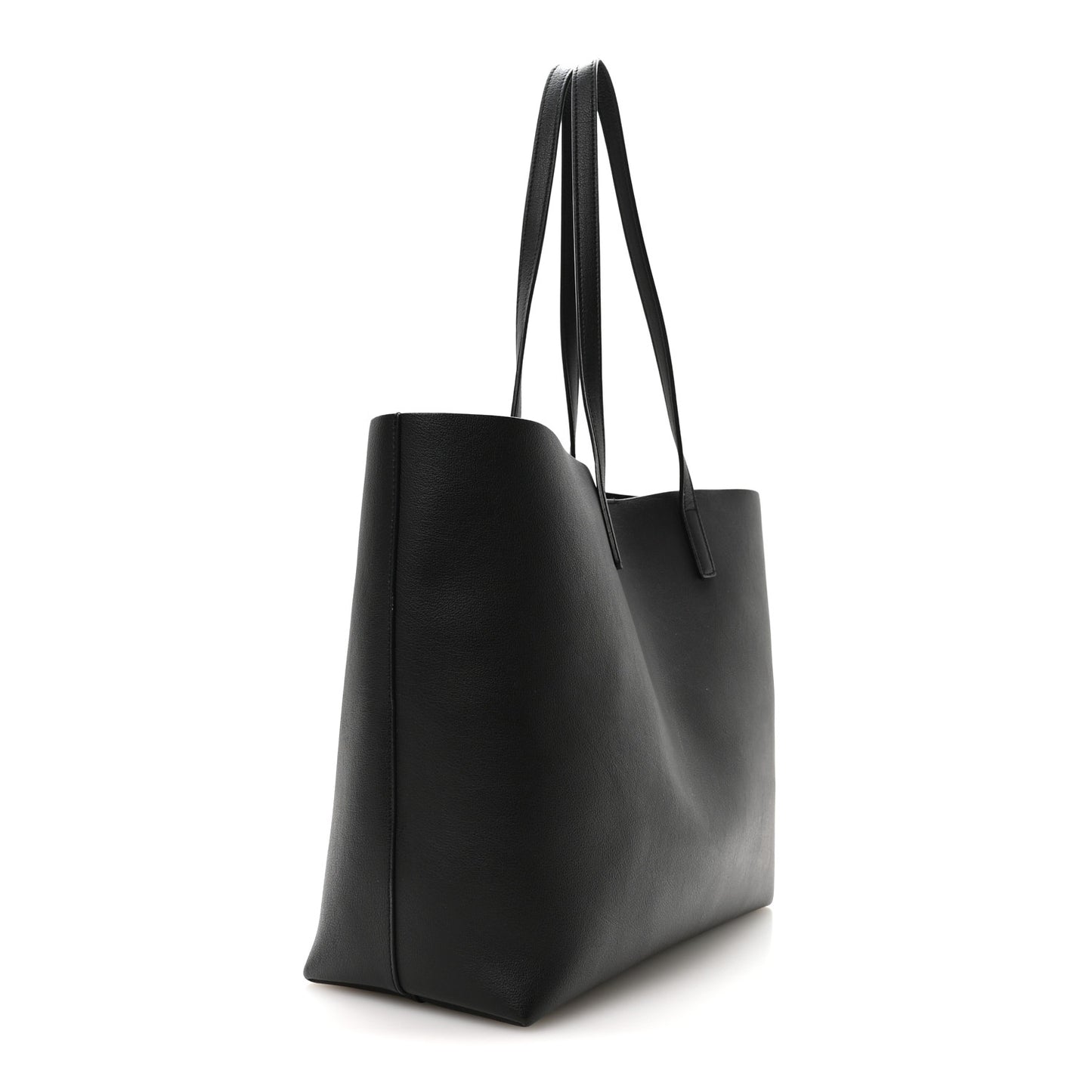 Calfskin Large Shopping Tote Black