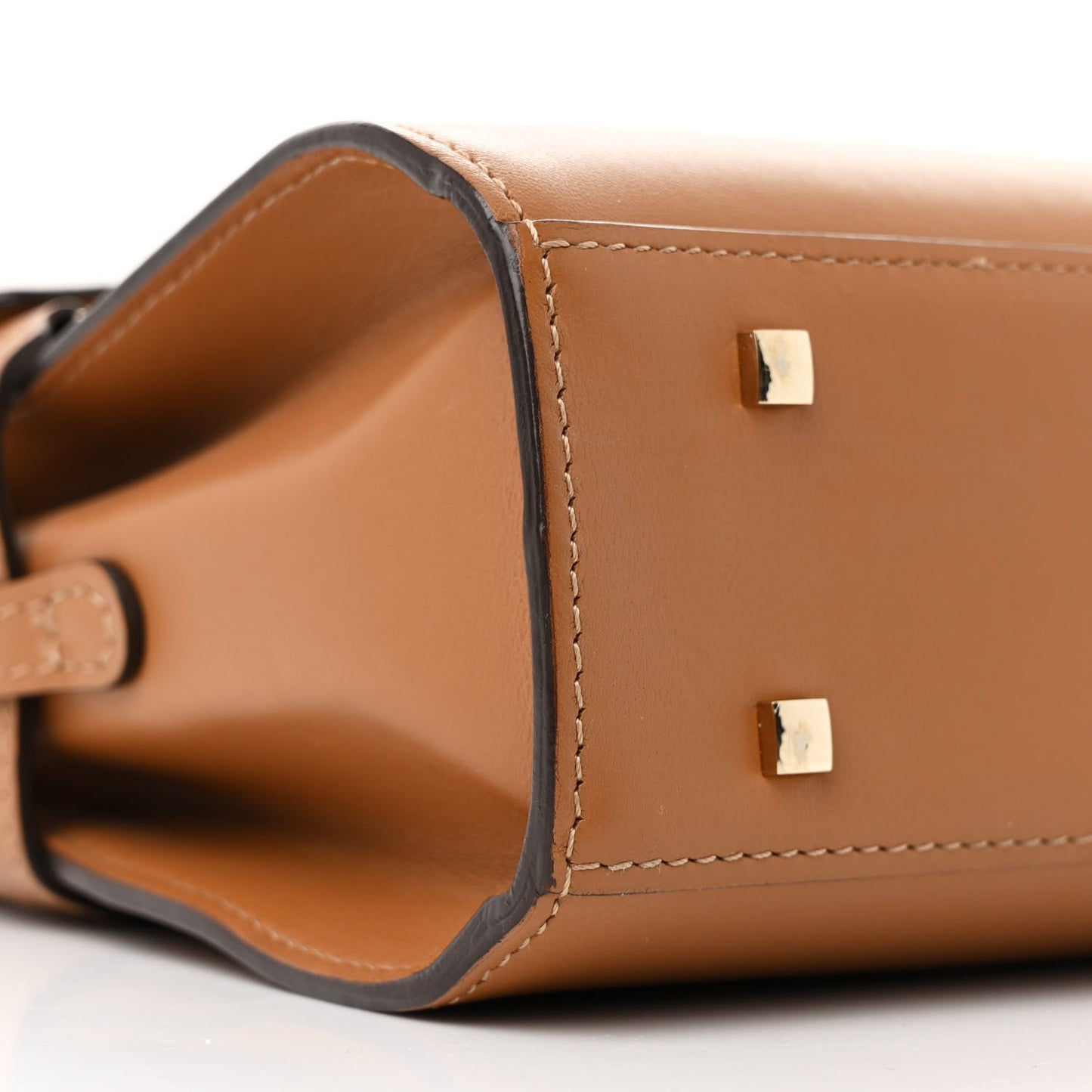 Calfskin Mini Tempete Satchel Camel