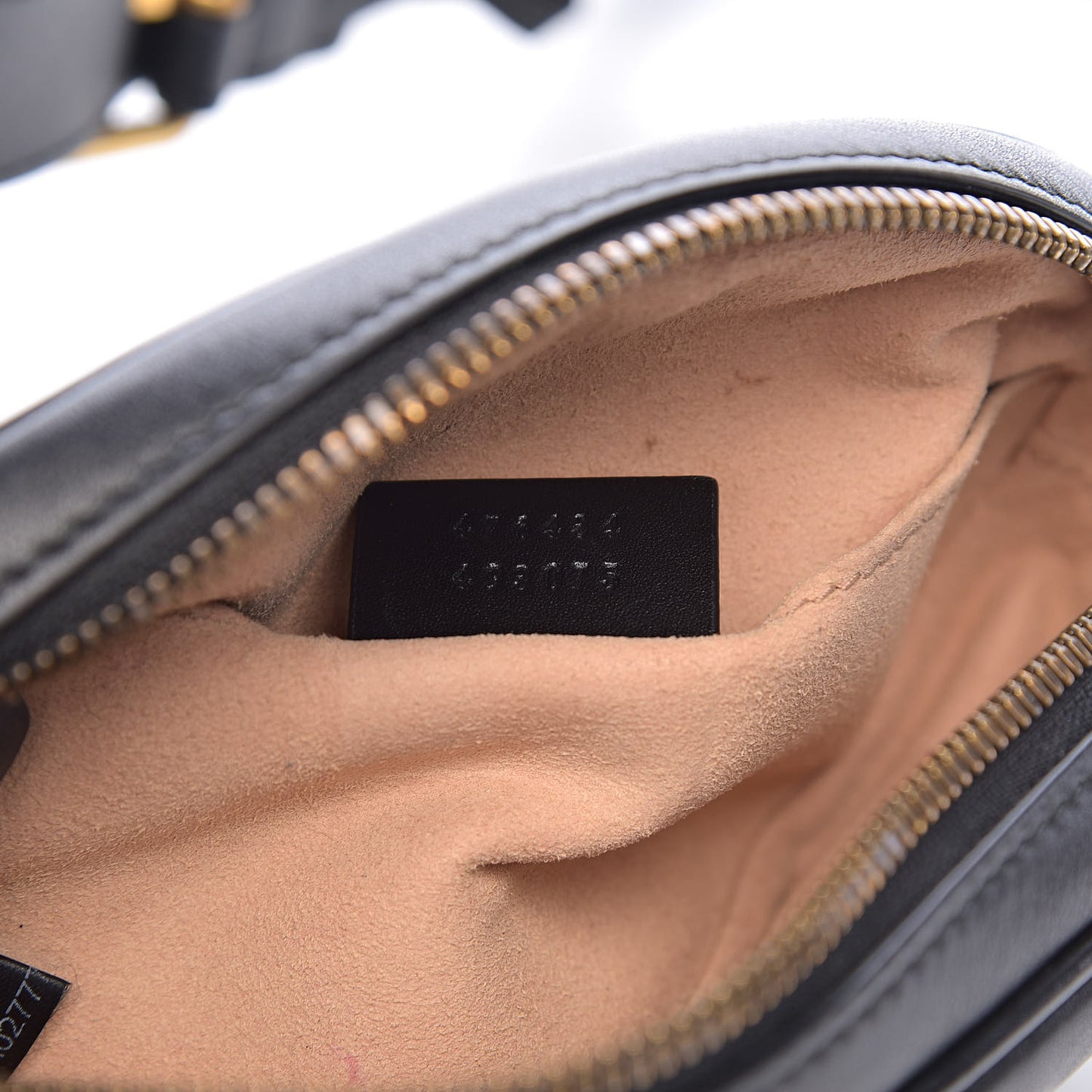 Calfskin Matelasse GG Marmont Belt Bag 95 38 Black