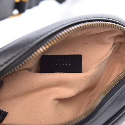 Gucci Calfskin Matelasse GG Marmont Belt Bag 95 38 Black 7 of 12