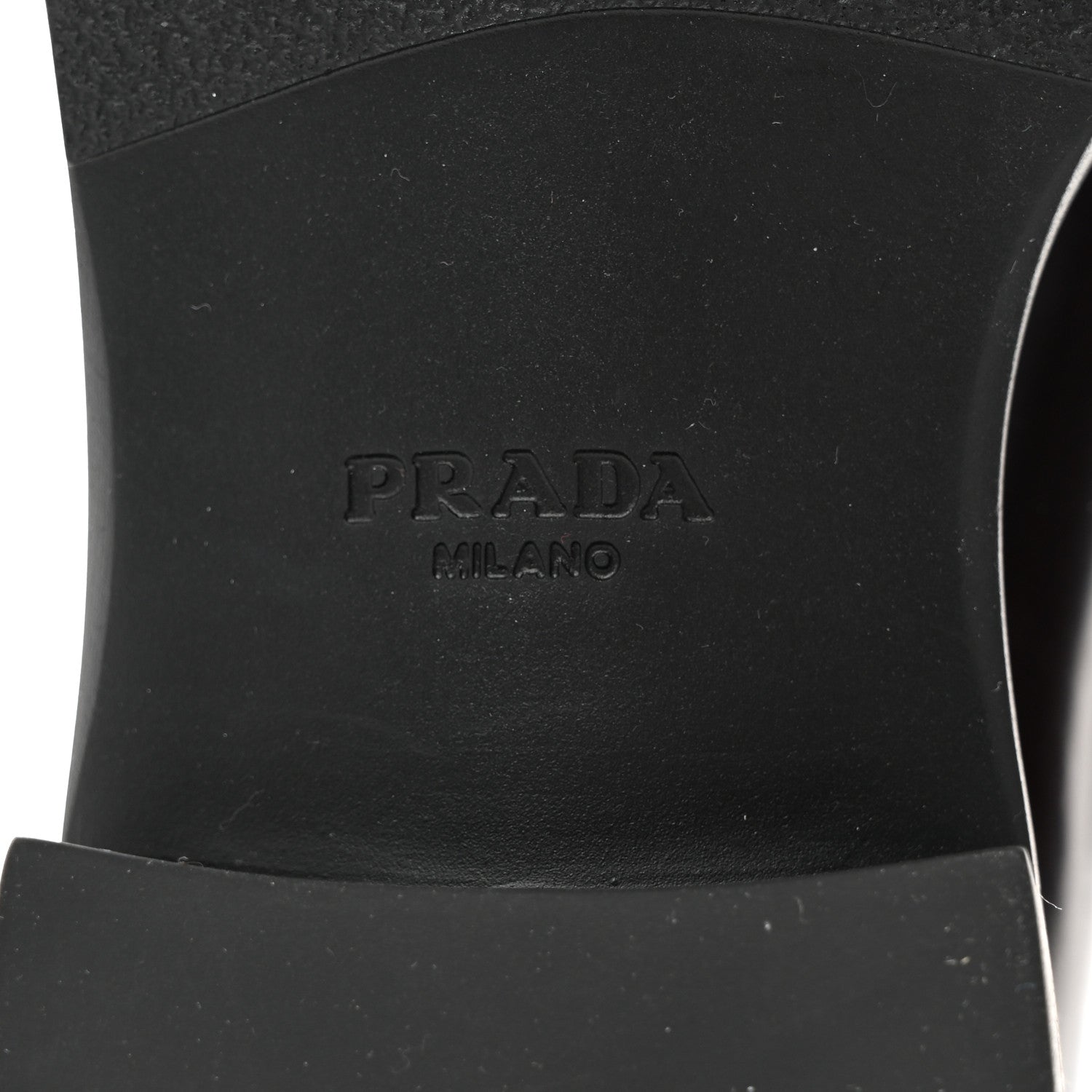 Prada Spazzolato Metal Triangle Logo 50mm Loafers 38 Cordovan 6 of 9