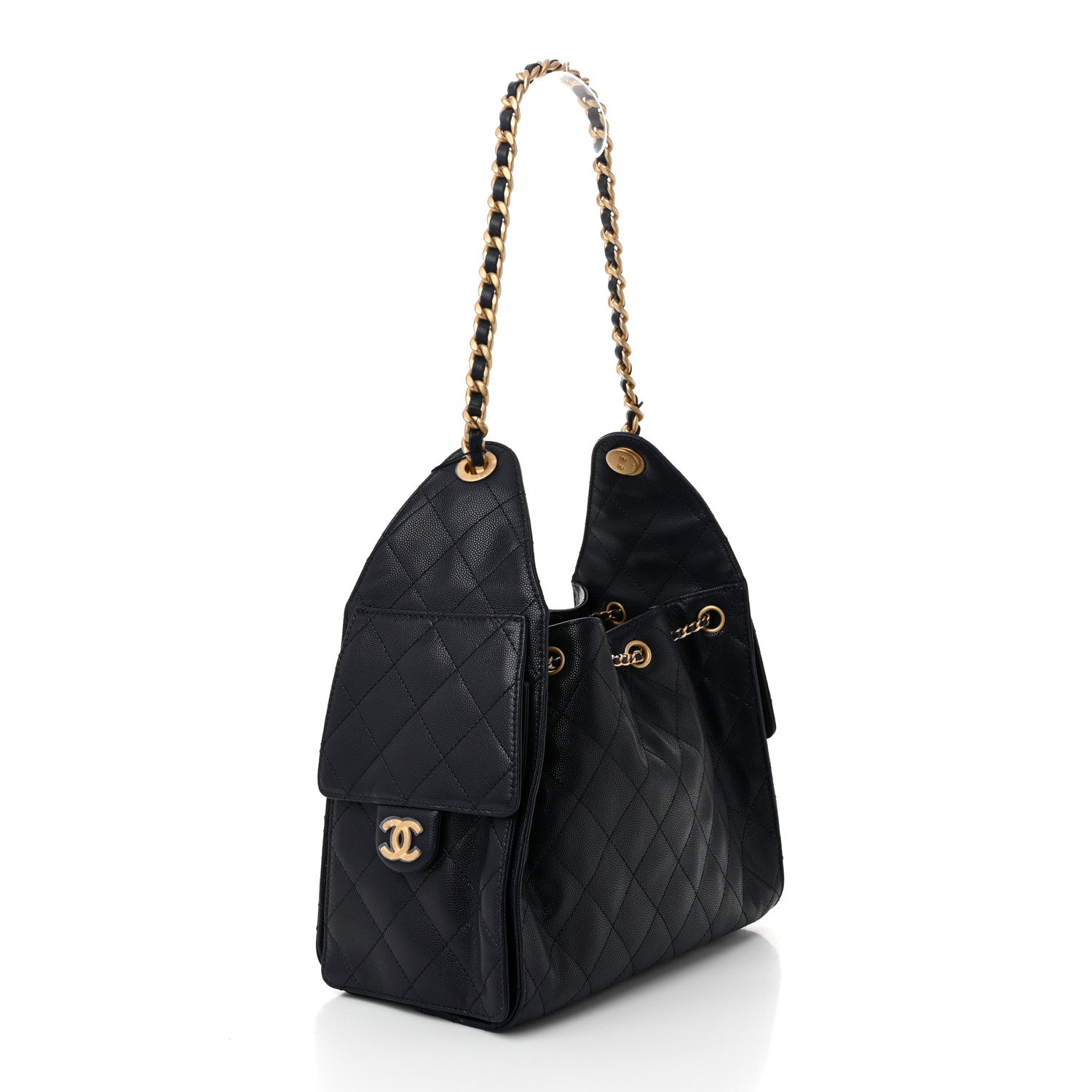 Chanel Caviar Quilted Small Chanel 25 Handbag Dark Navy 3 of 10