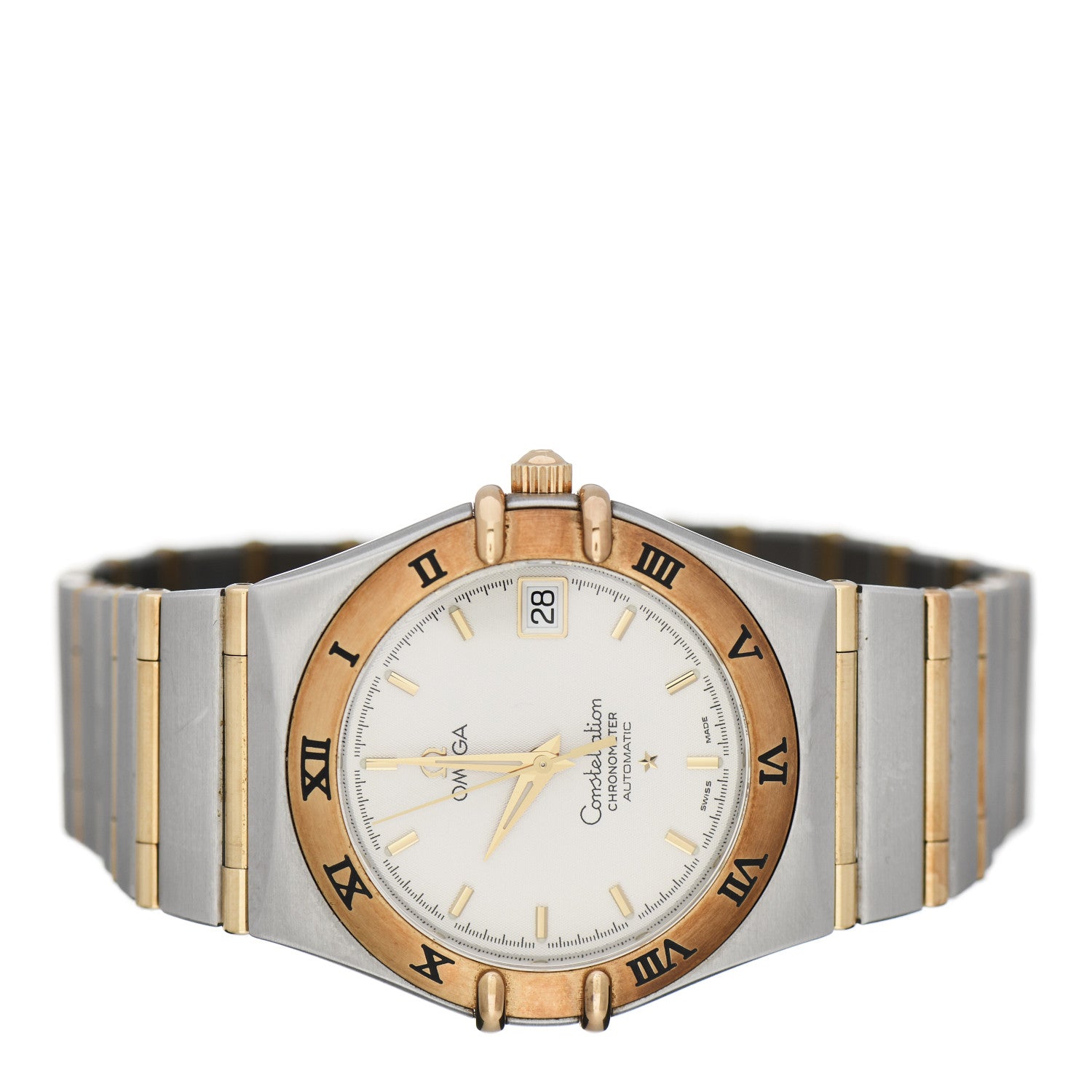 Omega Stainless Steel 18K Yellow Gold 35mm Constellation Automatic Watch White 1202.30 2 of 5