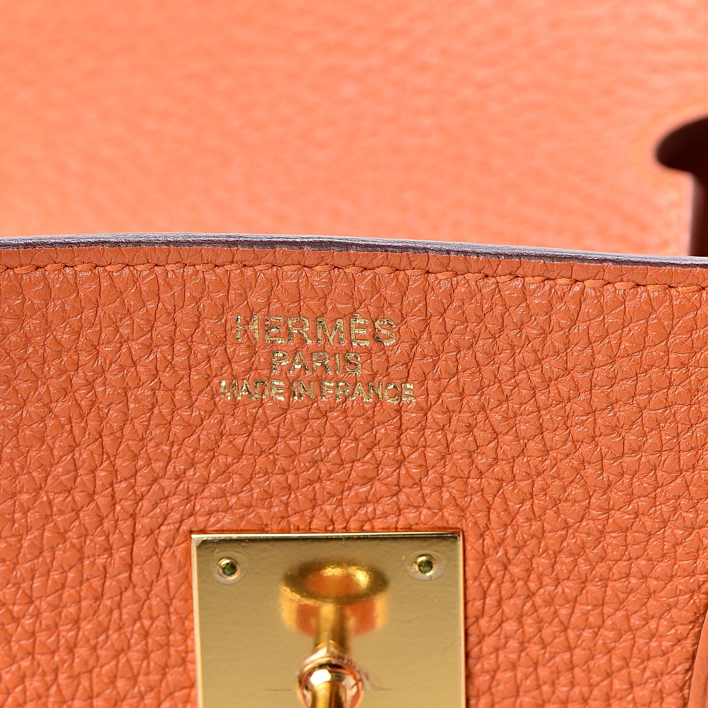 Togo Birkin 35 Orange