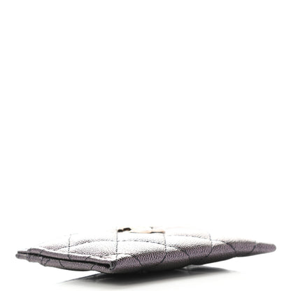 Chanel Iridescent Caviar Quilted Card Holder Black 4 of 8