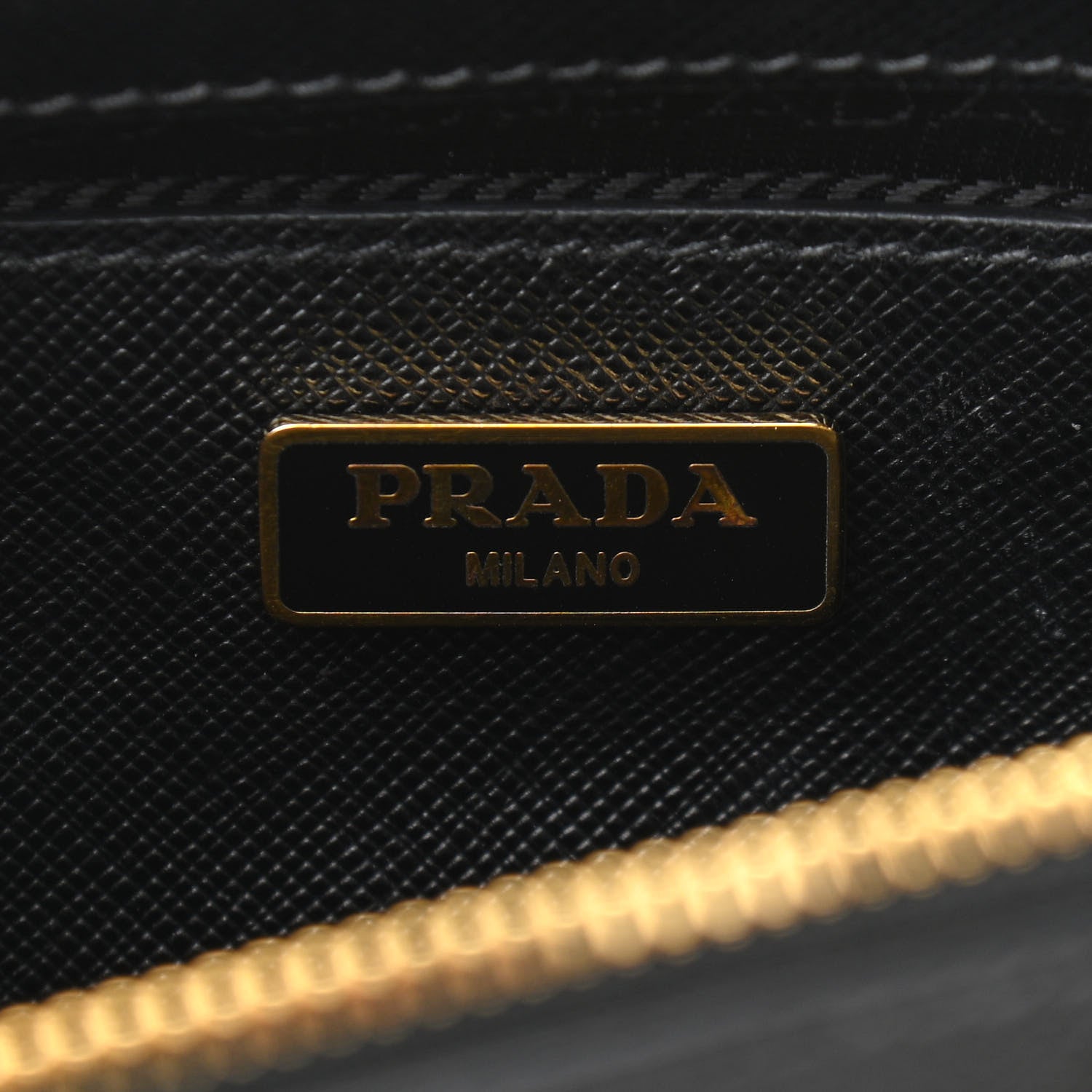 Prada Saffiano Lux Mini Galleria Double Zip Tote Black 6 of 13