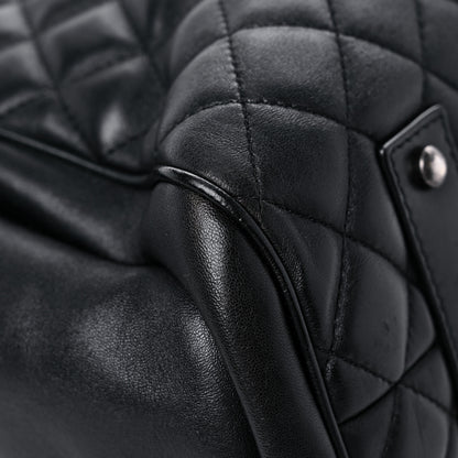 Chanel Lambskin Quilted Shopping Tote Black 10 of 14